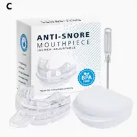Protège-dents anti-ronflement réutilisable avec boîte de rangement, protège-dents anti-bruxisme, améliore le sommeil, réduit le ronflement 2