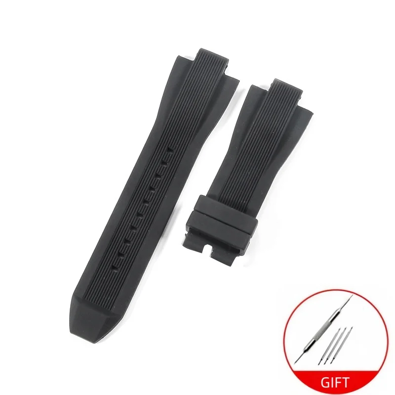 Durable Waterproof Silicone Rubber Watchband Bracelet Watch Strap Accessories