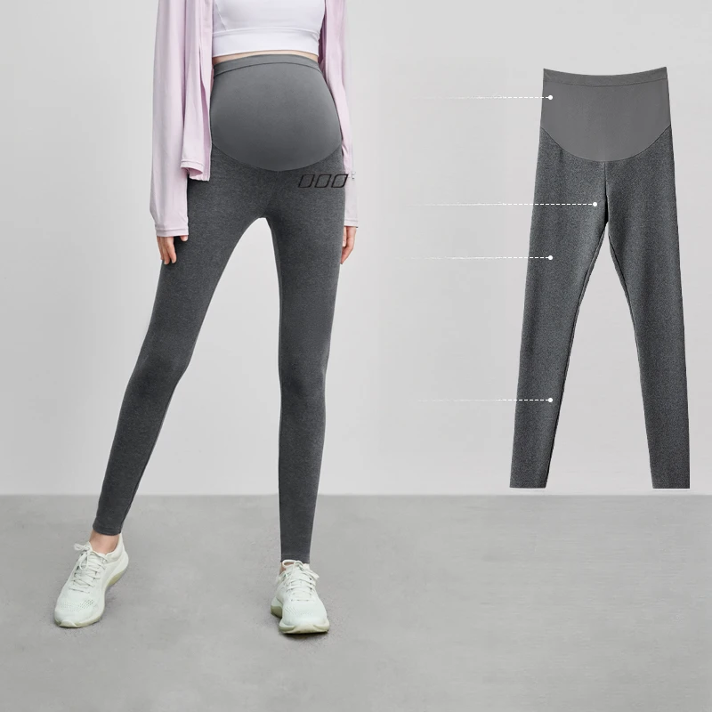 Pregnant Women's Pure Cotton Leggings, Pregnancy Yoga Pants, Hip-lifting Maternity Pants, Light Outer Wear New in Spring