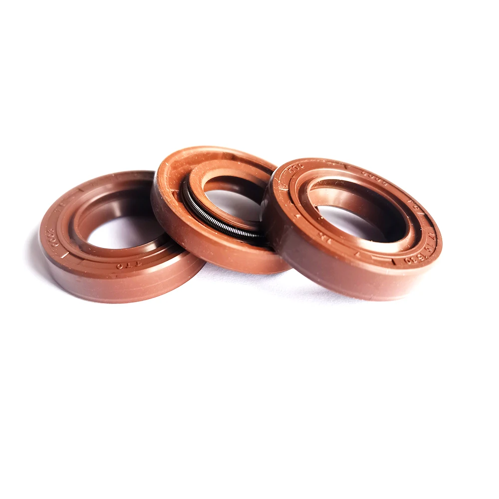 

2pcs Brown FKM TC Skeleton Oil Seal 26x37x7/27x40x7/28x35x7/28x50x10mm TC Shaft Oil Seal with Spring TC Oil Seal