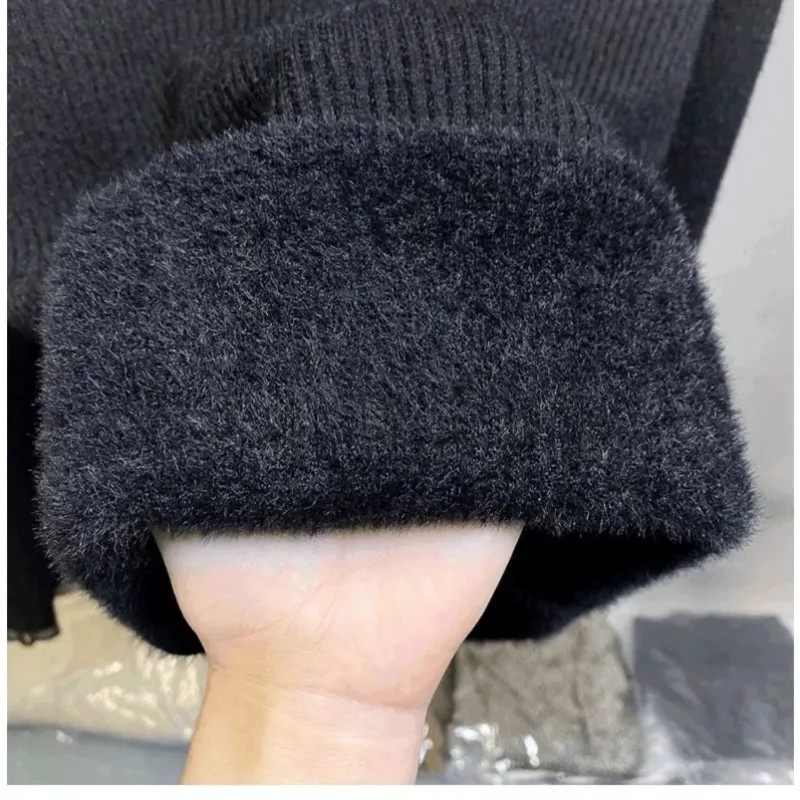 New Fashion Lace Semi-turtleneck Women's Long-sleeved Pullover Sweater Fashion Slim-fitting Knitwear Casual Bottoming Shirt