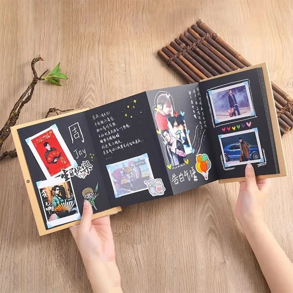 Álbum De Fotos Acordeón 17.5x11.5 Cm - Personalizable, Con Esquinas Adhesivas Y Cinta Doble Cara