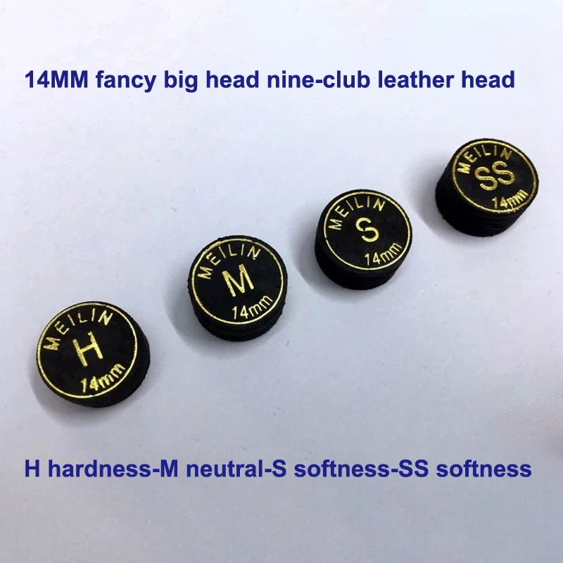 1 Teile/los 14mm Japanische Qualität Schweinsleder Queue Spitze 9-Layered Pool Billard Snooker Queue Spitze für Billard und Snooker – Detail 10