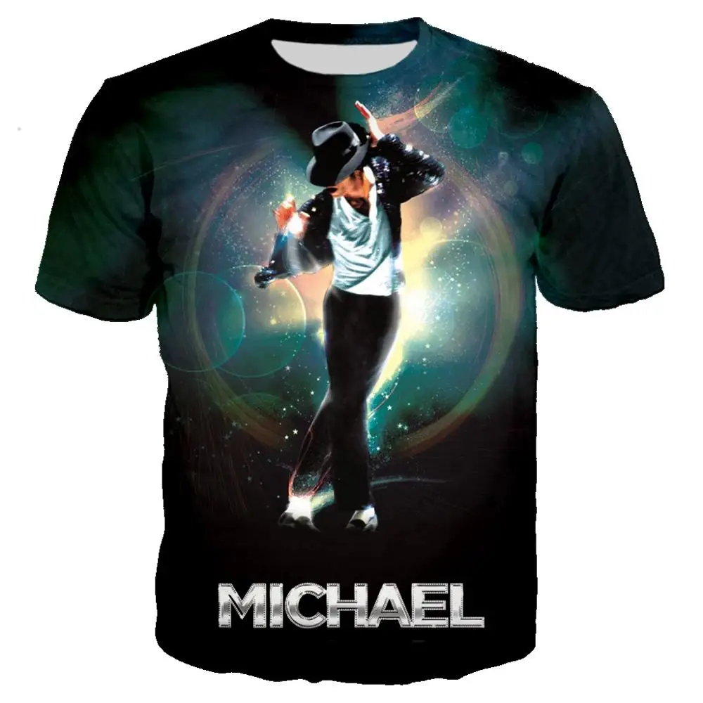 

Rock Singer Michael Jackson 3D Printed T Shirt Unisex Summer Casual Streetwear Hip Hop Fashion Harajuku Oversized T-shirt Tops