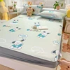 2024 Spring/summer New Printed Soft Mat Bed Hat Cartoon Cool Bed Cover Student Adult All-purpose Single Bed with Elastic Sheets 1