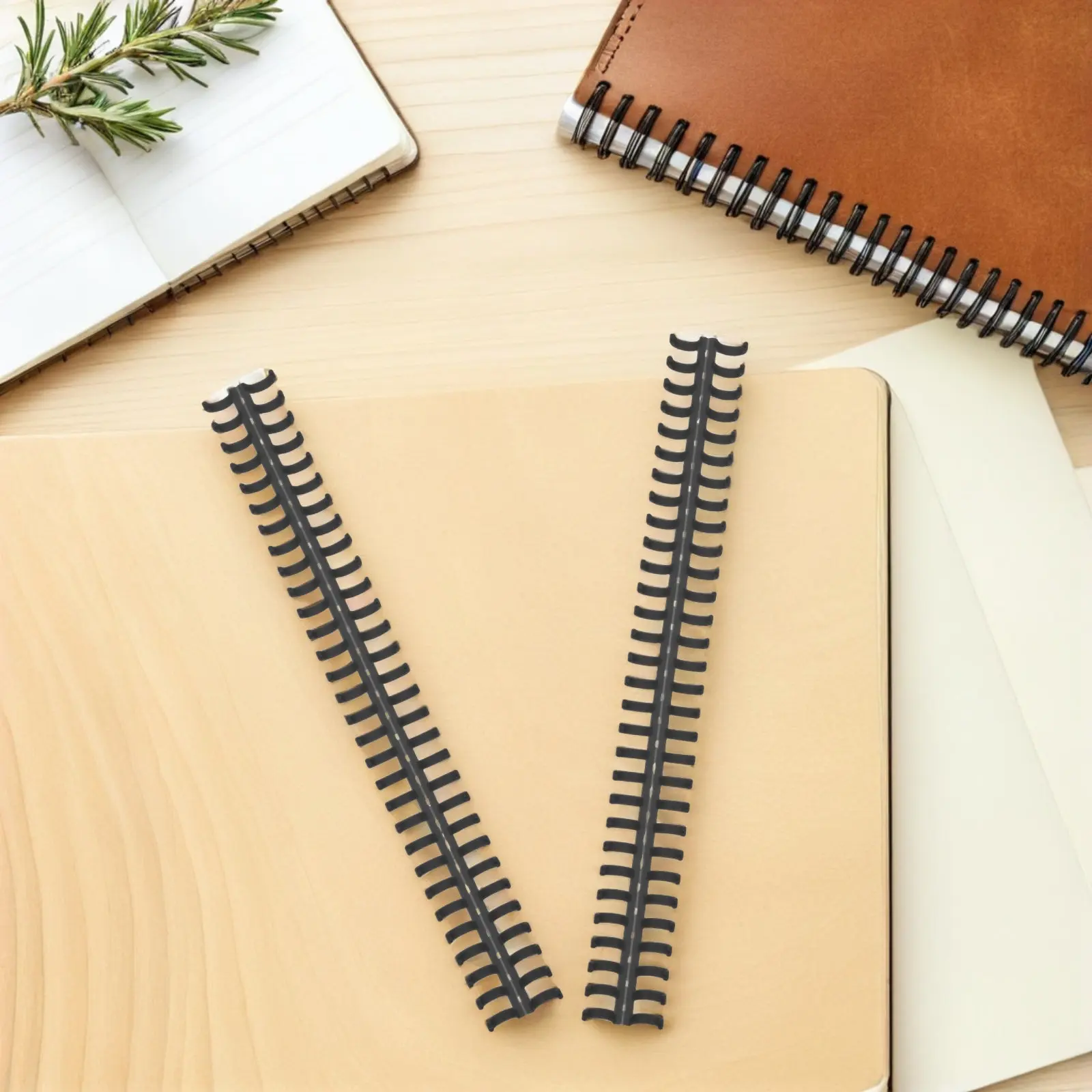 20Pcs 느슨한 잎 노트북 용 플라스틱 바인딩 빗 30 홀 라운드 디자인 DIY 노트북 바인딩 링 교체 스파인 학교
