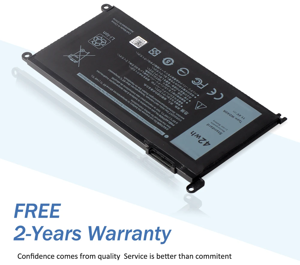 Etesbay Wdx0r Wdxor Bateria do Portátil para Dell Inspiron 13 5368 5378 7368 14 7460 7472 5468 15 5538 5567 5568 7560 7570 P66f 3189 - Imagem 6