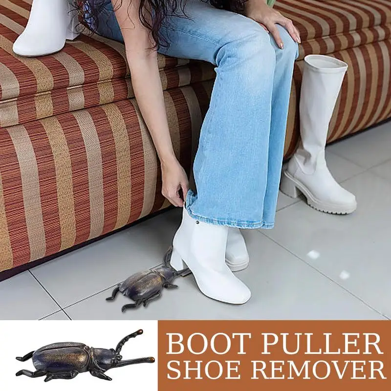 Antique Metal Beetle Shoe Boot Puller Handcrafted Iron Ornament for Vintage Shoe Lovers Unique Cast Iron Boot Remover