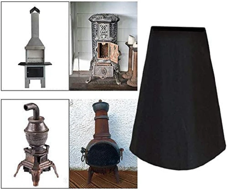 Outdoor Chiminea Wasserdichte Staub Abdeckung Terrasse Kamin Schutz Liefert Ofen Regendicht Herd Heizung Staubdichte Abdeckung – Detail 7
