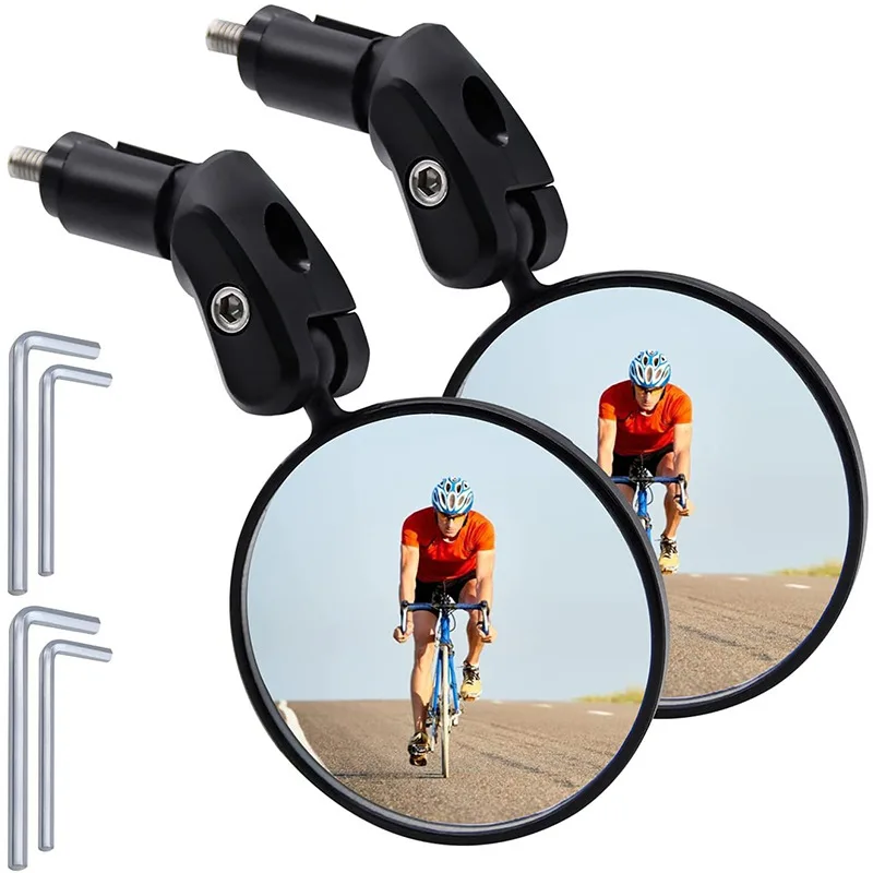 Universal Bicycle Mirror Rearview Adjustable Rotate WideAngle Cycling Handlebar Rear View