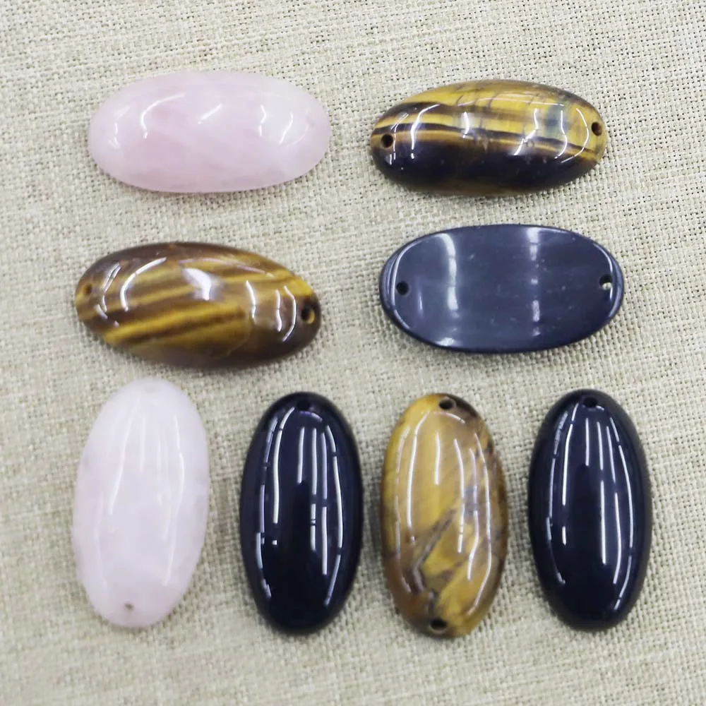 High Quality Natural Multicolor Stone Hand Bracelet Necklace Pendant Charm DIY Fashion Making Jewelry Accessories Wholesale 6Pcs