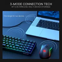 Redragon BS136 Gaming Keyboard & Mouse Combo, 75% K628 Tri-Mode Wireless RGB Mechanical Keyboard and 7200 DPI Gamer Mouse Bundle - Image 3