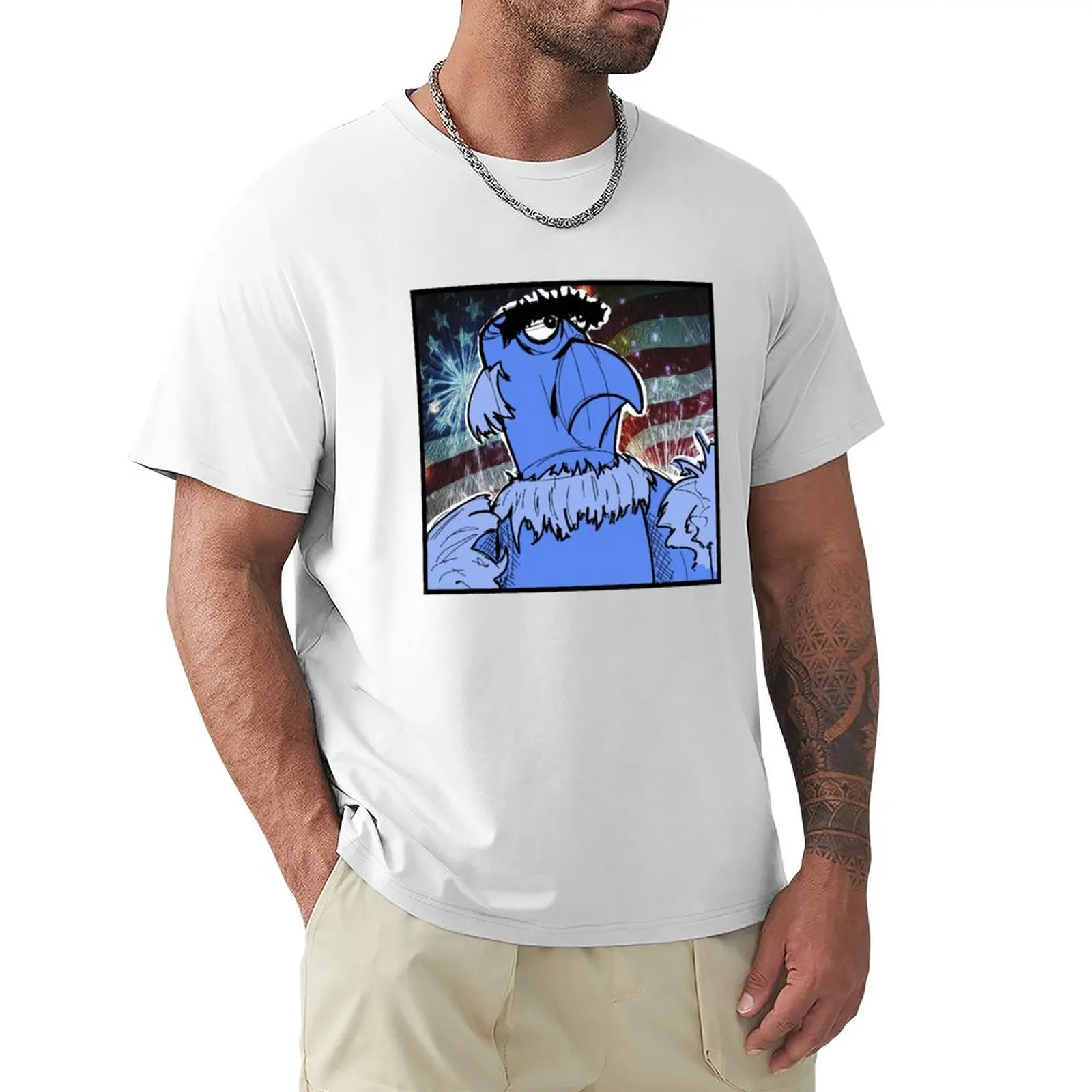 

Sam the Eagle T-Shirt T-shirt short korean fashion mens graphic t-shirts funny