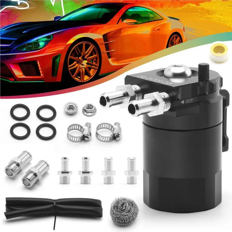 Serbatoio Per Olio Catch Can In Alluminio Billet Con Baffo Racing A 2