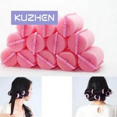 

New Professional 12 Pcs Curler Hairdressing Tool Soft DIY Sponge Hair Styling Foam Hair Rollers Styling tool