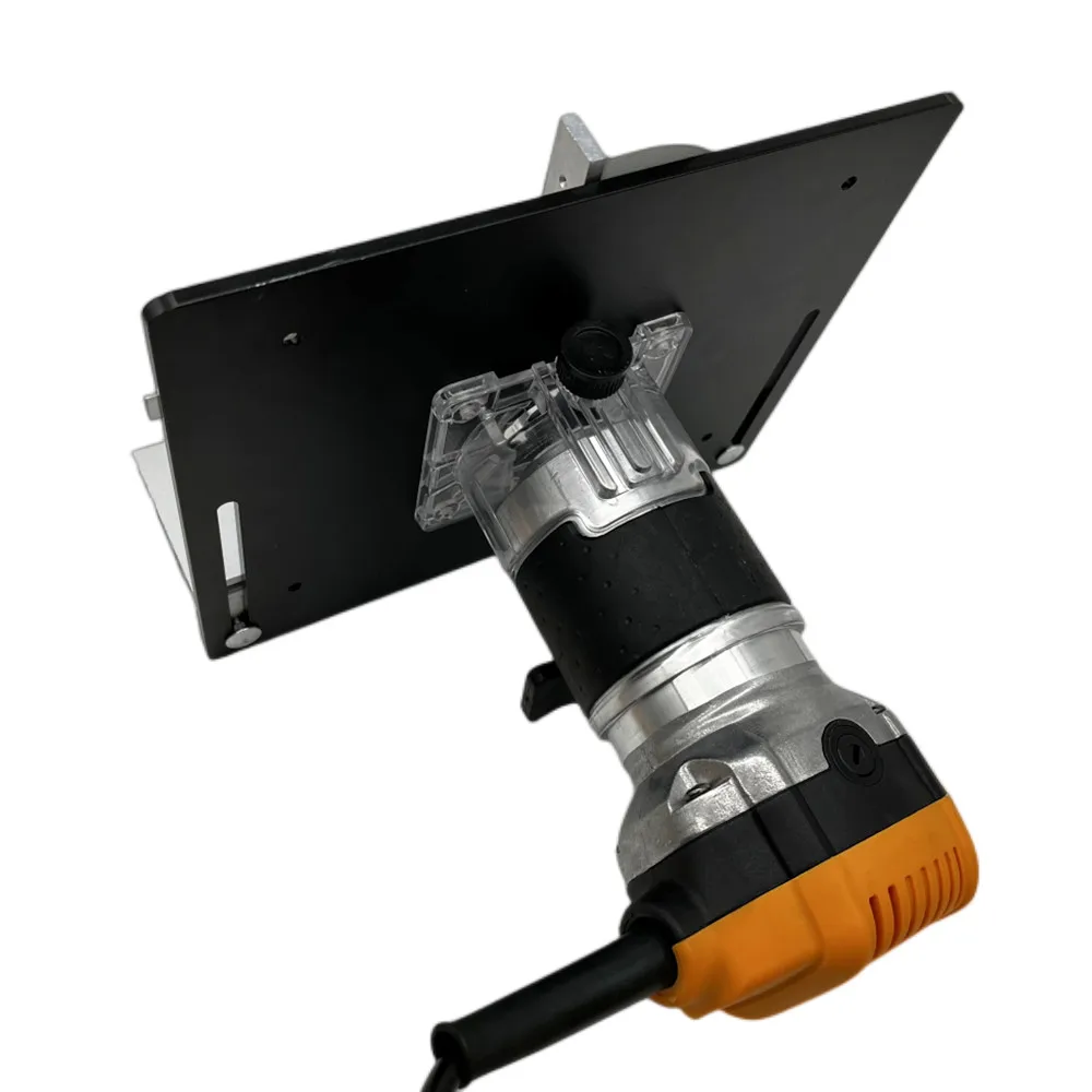 Aluminum Router Table Insert Plate Miter Gauge Guide and Bracket for Woodworking Benches Table Saw Trimming Engraving Machine