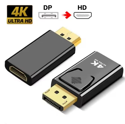 4K DisplayPort to HDMI-сумісний адаптер DP Male to Female HDMI-сумісний конвертер 1080P Video for PC HDTV Laptop