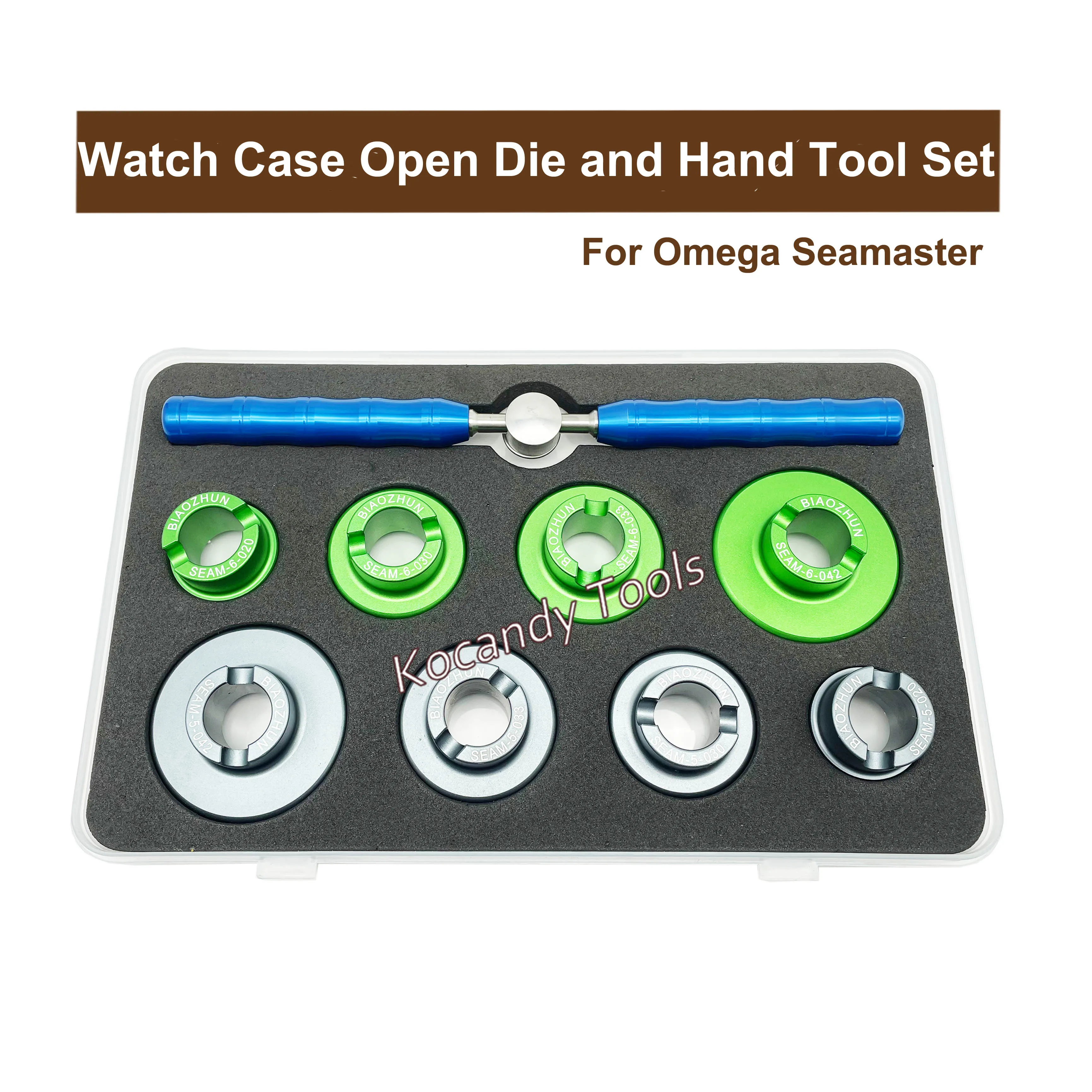 9PCS Watch Case Opener Wrench Dies Tool Kit 6-Pin 5Pin Dies For Omega Seamaster 20mm 30mm 33mm 42mmRepair ToolReplacement
