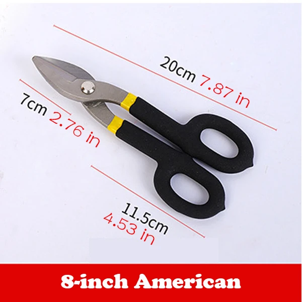 Description Picture 6 of itemIron sheet Scissors Heavy Duty Tin Scissors Cutting Sheet Metal Aviation Scissors Stainless Steel Plate Cutters Hand Tools shear