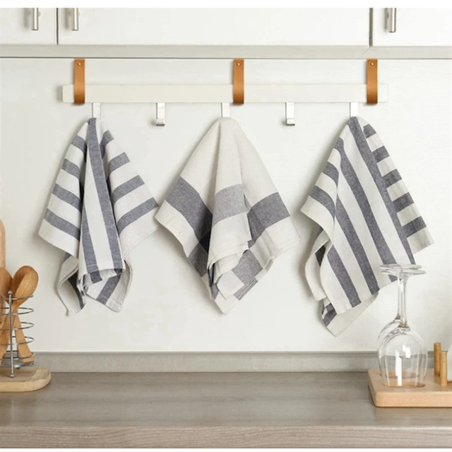 Bőrfüggöny Rúd Tartó Pu Hurok Heveder Falhorgok A Törülköző Kudarcos Kenu Lapát Boho Parasztház Stílusú Fogas - Image 4