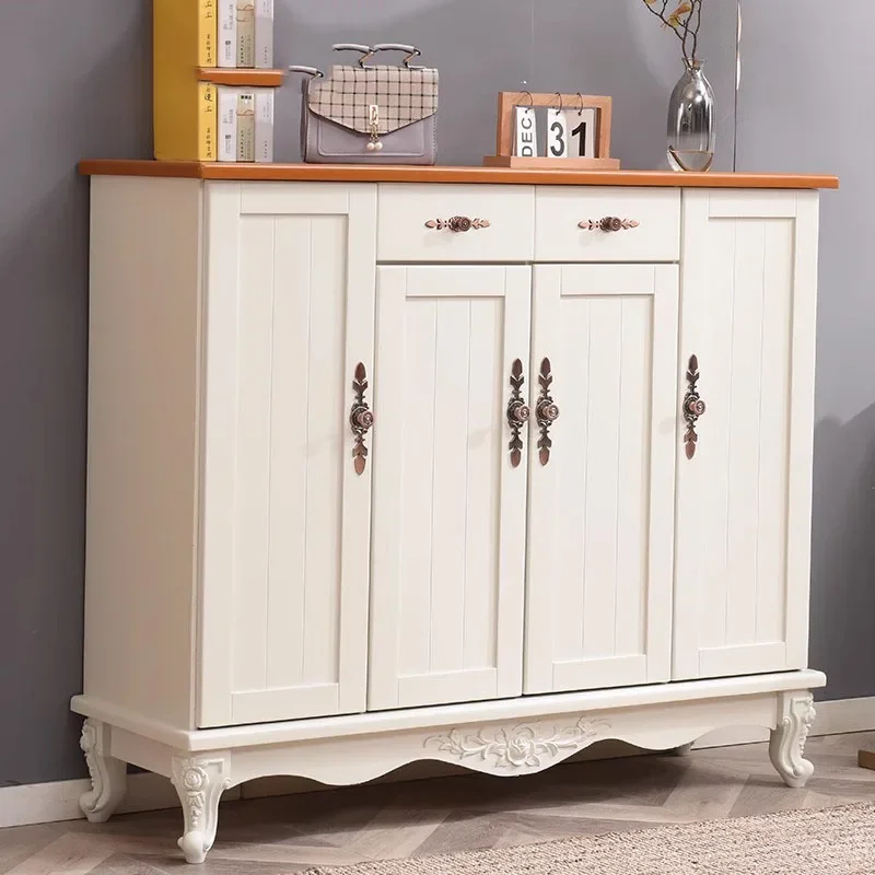 

Drawer Vintage Closed Shoe Cabinets Print Designs Door Vertical Shoe Cabinets European Armarios Para Zapatos Entrance Furniture
