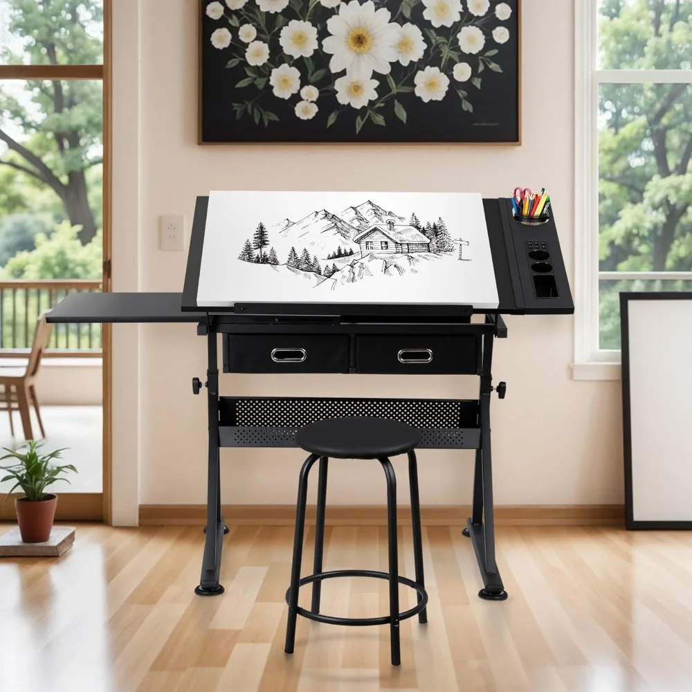 Adjustable Drafting Art Desk 5