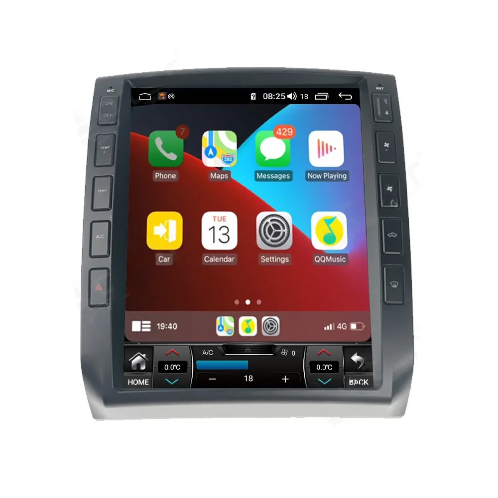 Autoradio GPS 12.1 Pouces Pour Toyota Tacoma 2005-2015 – Style Tesla, Android 12, 4/64Go