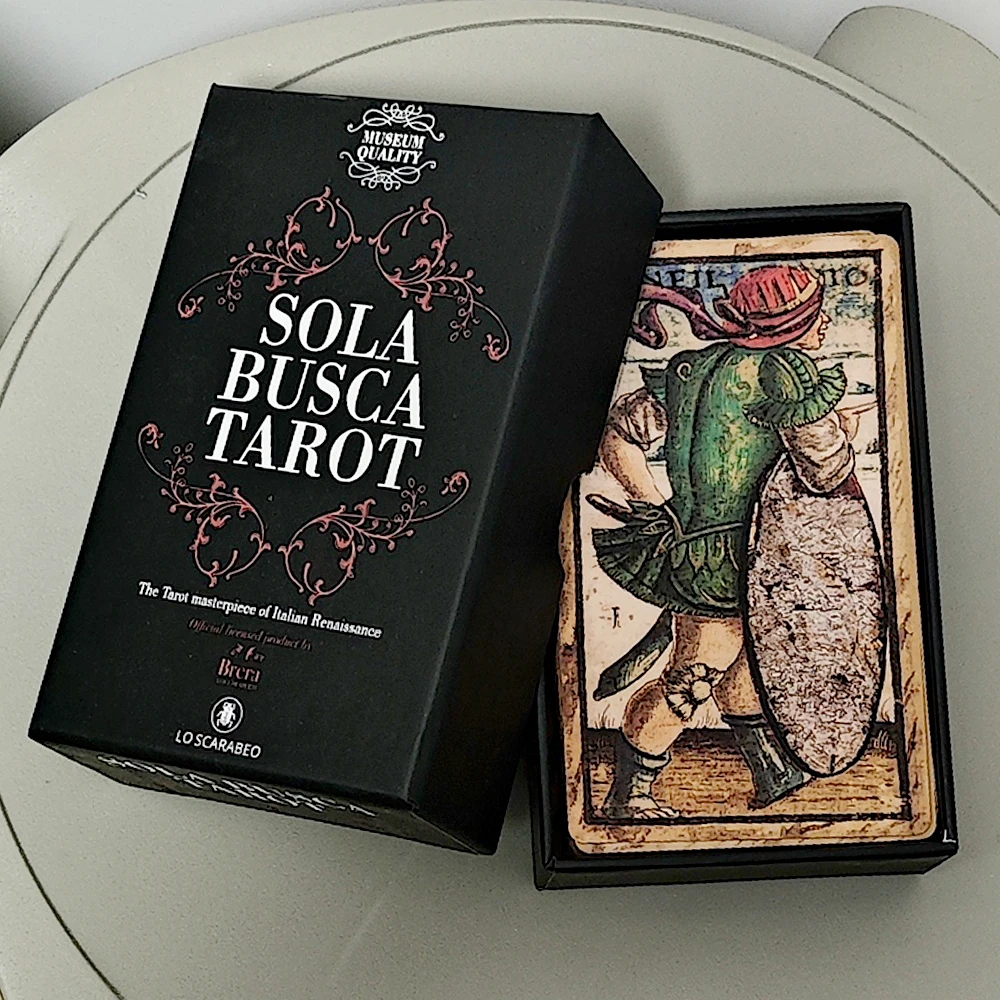 【超希少・絶版】Sola Busca Tarot 開封済み未使用 Sola Busca Tarot Deck In Rigid Box 78 Pcs Vintage Tarot Cards 12