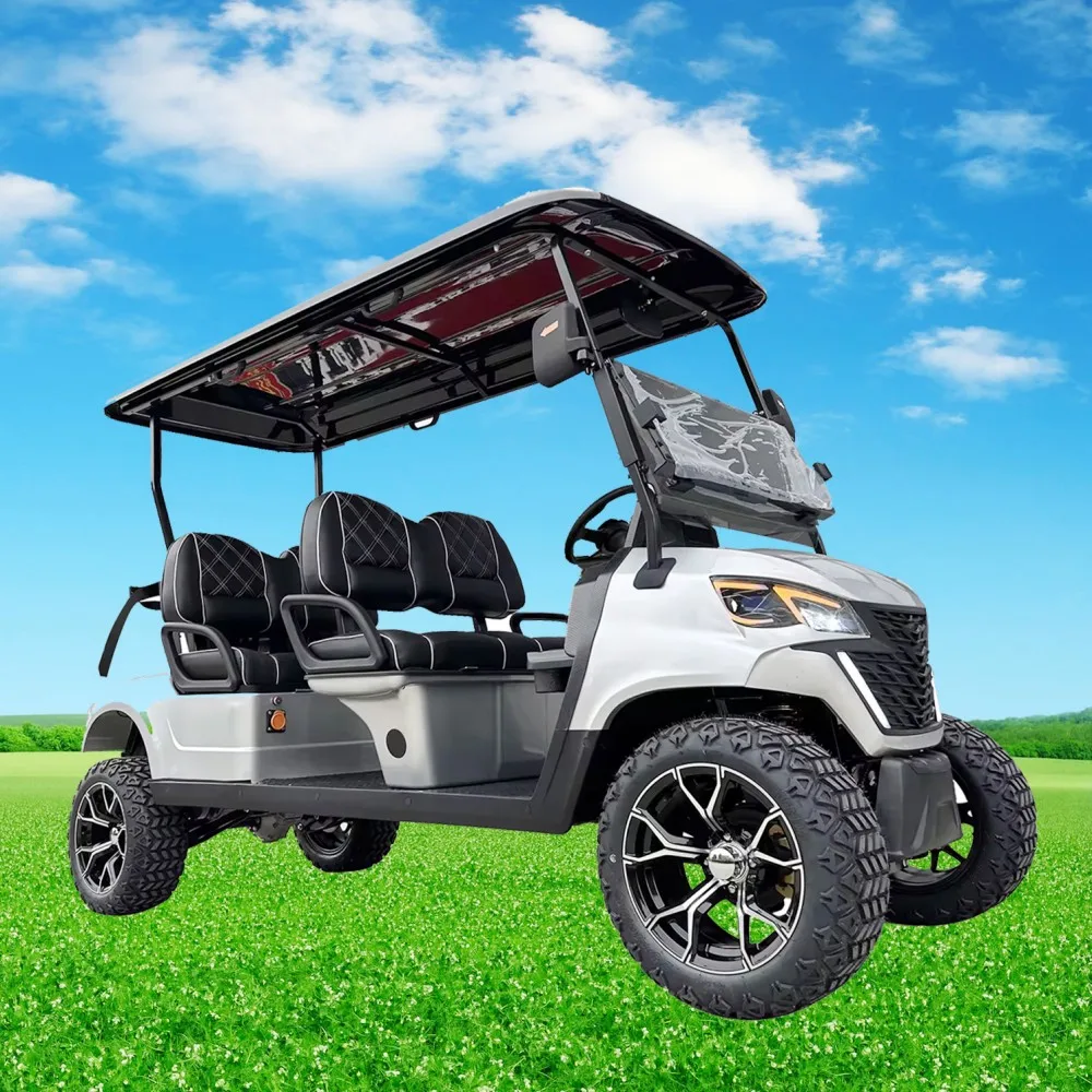 Cina 4 Ruote Electric Club Car 5000W Motor Golf Buggy Cart 4 Posti Golf Cart Elettrici Con Batteria Al Litio 60V
