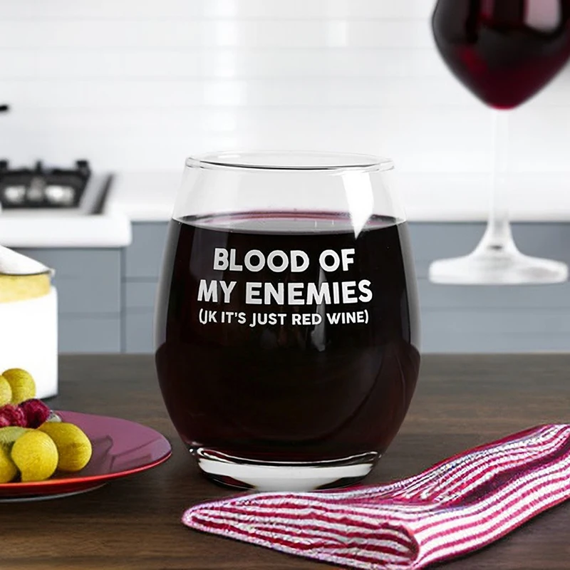Wine Glass Mug 12oz Coffee Tea Cup Beer Party Gift