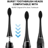 Electric Toothbrush Heads Soft Charcoal Bristles 5 Pcs Replacement Toothbrush Heads For Burst Adults Sonic Electric Toothbrush 2