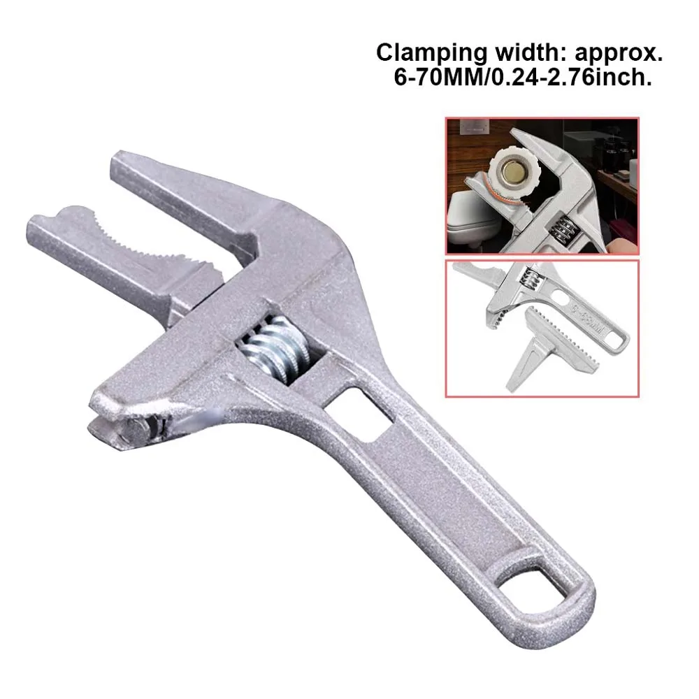 BathroomPlumbingWrenchShortHandleRepairingLargeOpeningSpanner