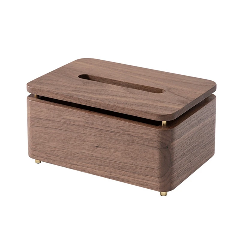 

Кофейный столик для спальни, коробка из ореховой ткани, обеденный стол, Настольная коробка, простой декор для гостиной, коробка для хранения салфеток