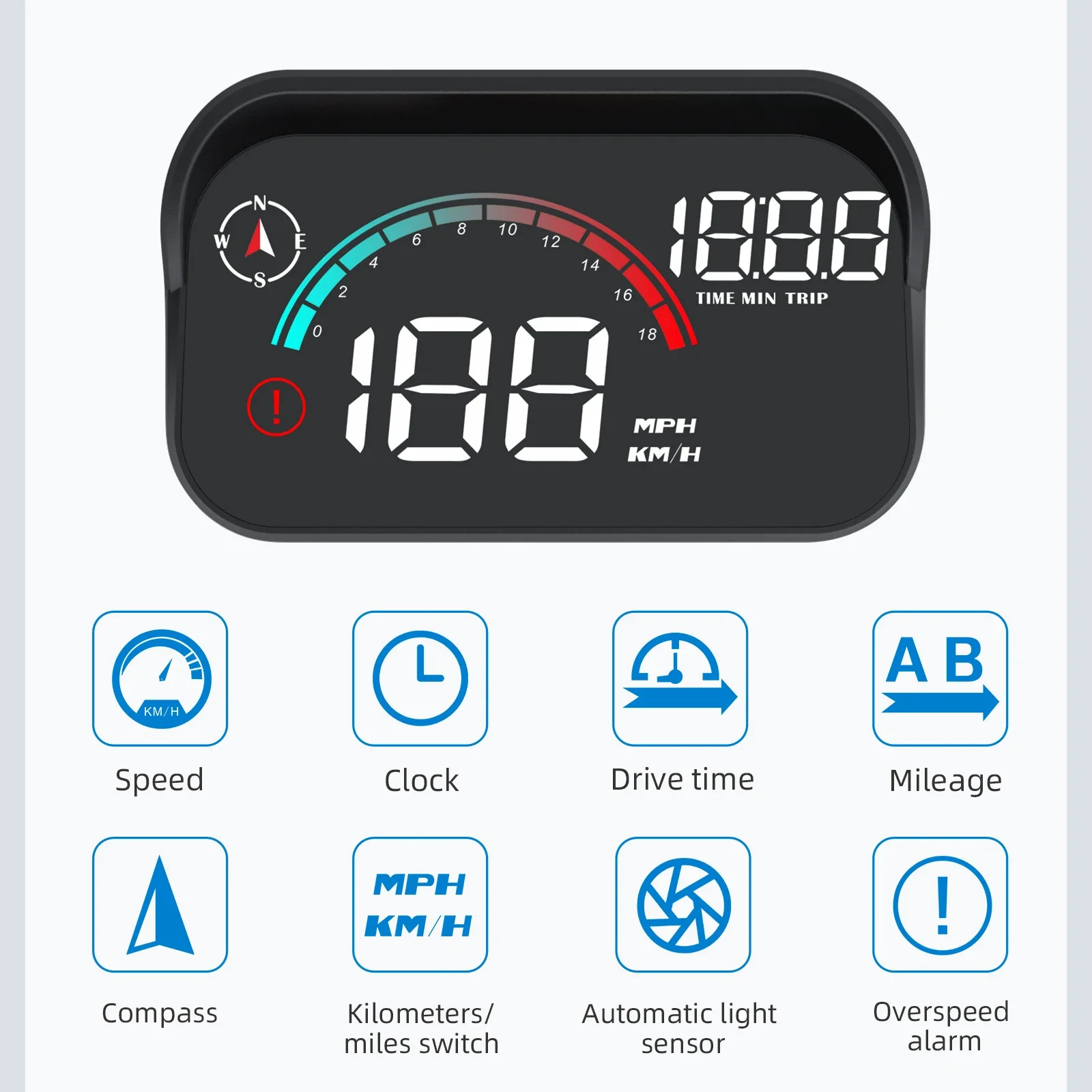 M22 ڵ  ÷ ӵ RPM MPH HUD GPS ӵ  ũ  ,  Ÿ  溸 ,  