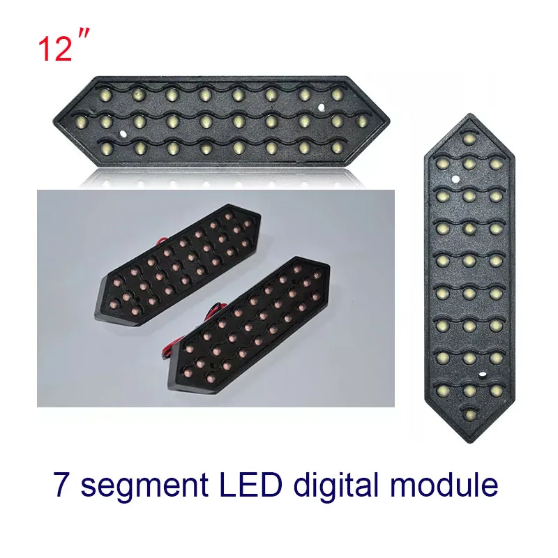 12 inch LED Number Display For Price/Time/Temperature/Score Sign Outdoor Waterproof Digital module