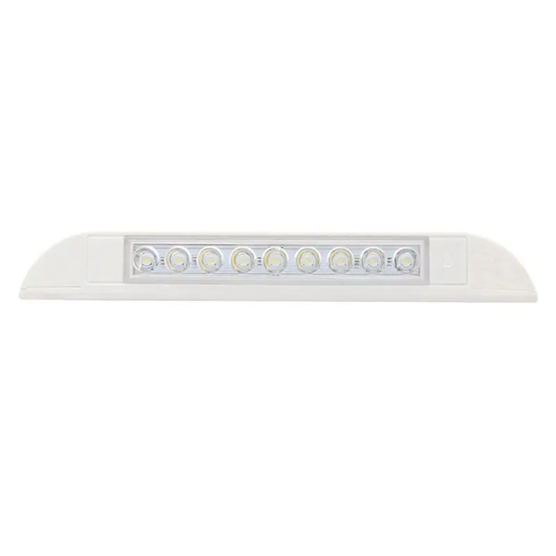 2X 9 LED 차양등 12V 24V 방수 256Mm 외부 캐러밴 모터홈 스트립 램프 화이트