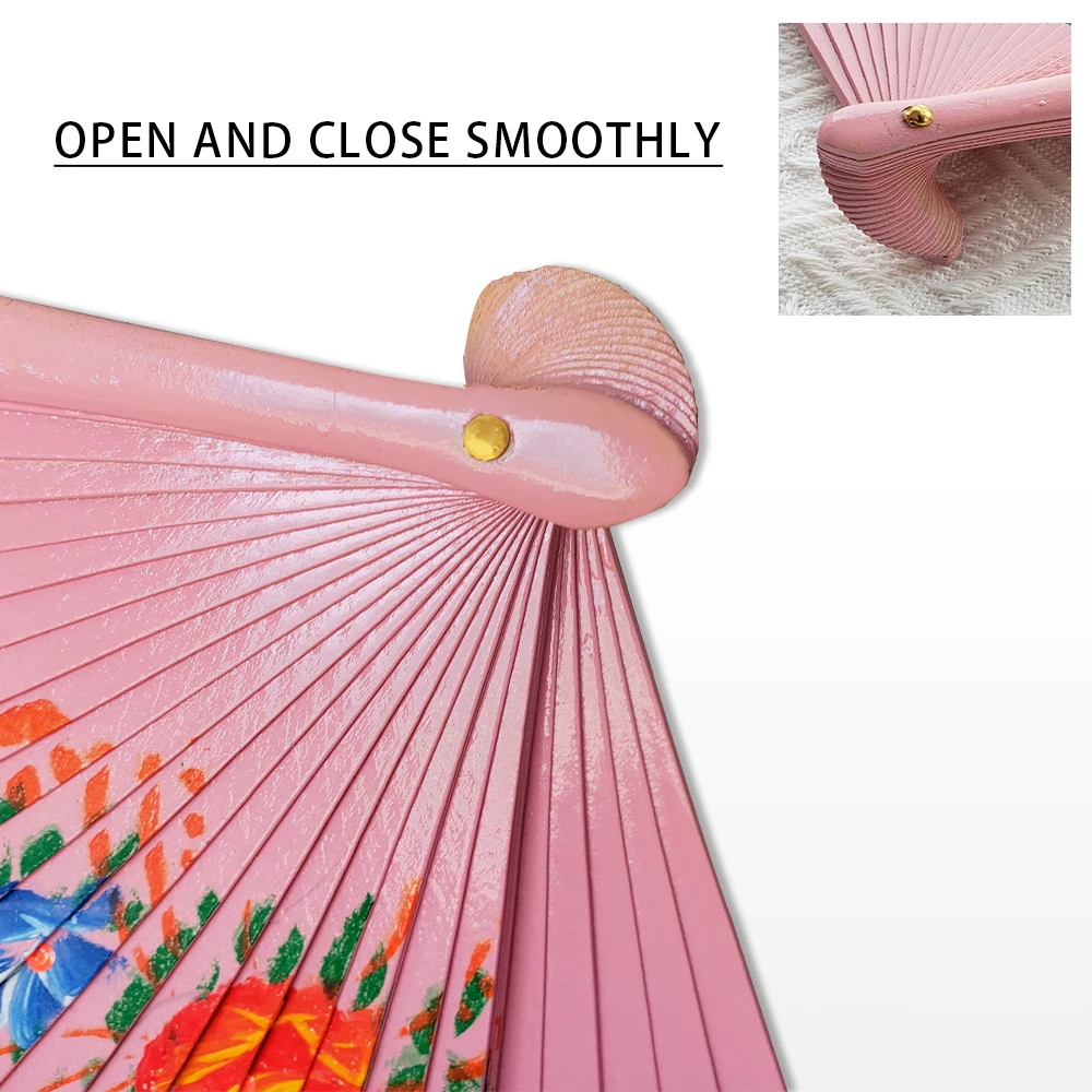 Folding Fan Hand Fan Wooden Hand Fan Spanish Wood Folding Fan For Women