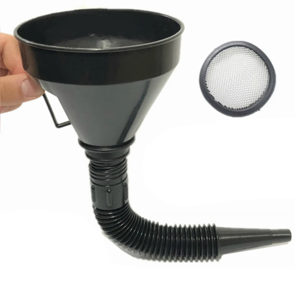 Multifunctional Plastic Oil Funnel With Flexible Extendable Nozzle For