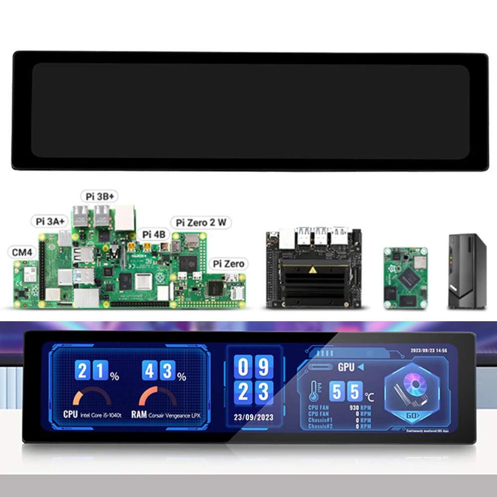 PC ǻ ̽  ġ ũ, 11.9 ġ IPS USB  ȭ, ǻ ͸ CPU GPU RAM ÷, 320*1480