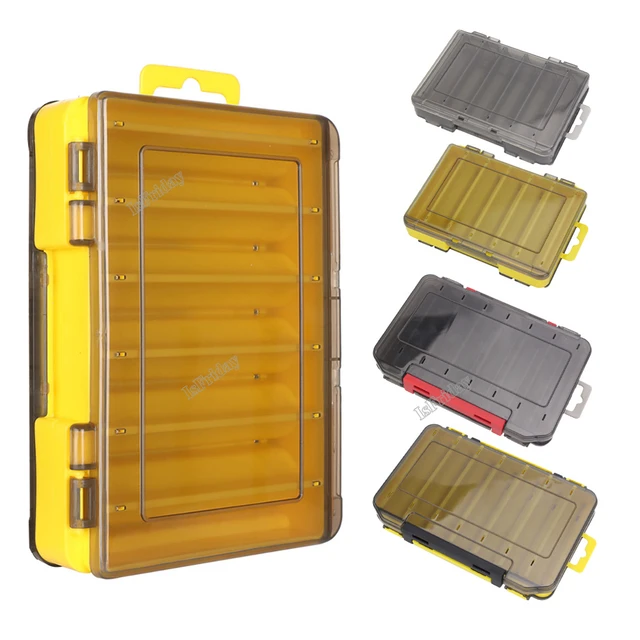 Fishing Tackle Box Double Layer Bait Container Portable Lure