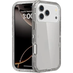 Ultimate Rugged Shockproof Armor Phone Case - Heavy Duty 3 - in - 1 Design - iPhone 15 Plus (GRAY)