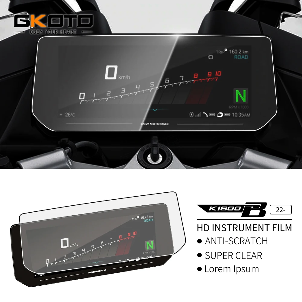 Per Bmw K1600B K1600Gt K1600Gtl 2020 2 Pezzi Cluster Scratch Cluster Pellicola Protettiva Per Schermo