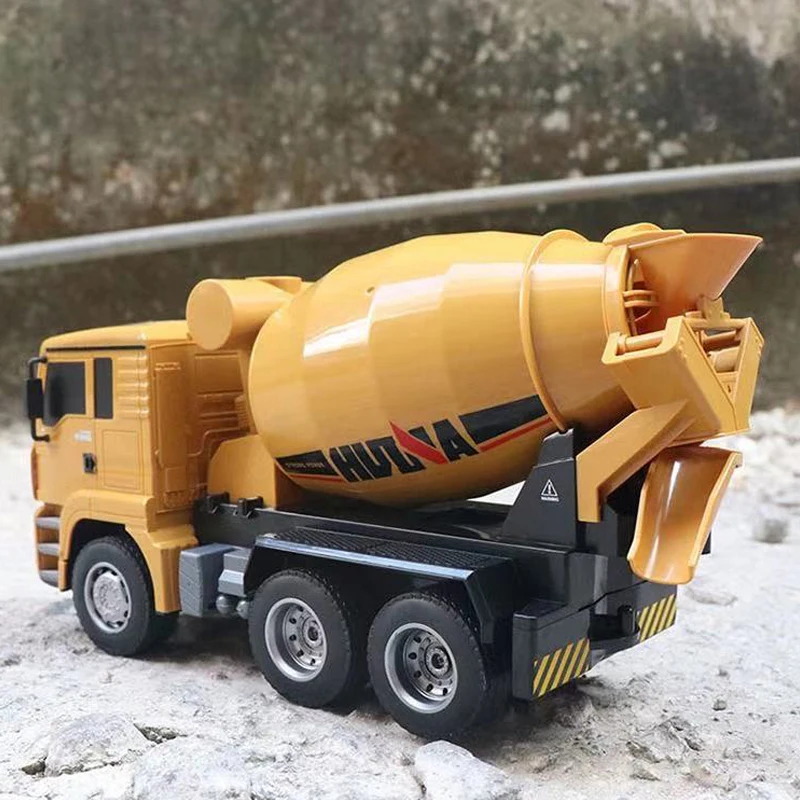 RTR HUINA 1/18 333 2.4G 6CH RC 무선 조종 콘크리트 믹서 트럭 트랙터 자동차 야외 장난감 남아용 선물 TH18041