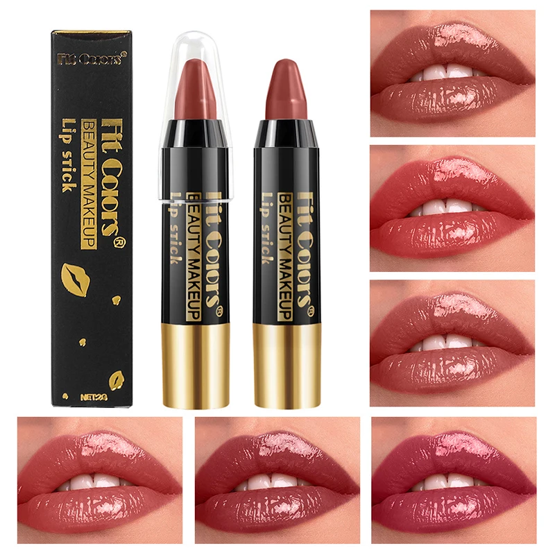 6 color Moisturizing Mirror Crayon lipstick Non-Stick Cup Makeup Lip Tint Pen Cosmetic  Crayon Lip Makeup 4