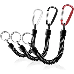 Tactical Retractable Elastic Lanyard Set - Anti - Loss Keychain (3pcs)
