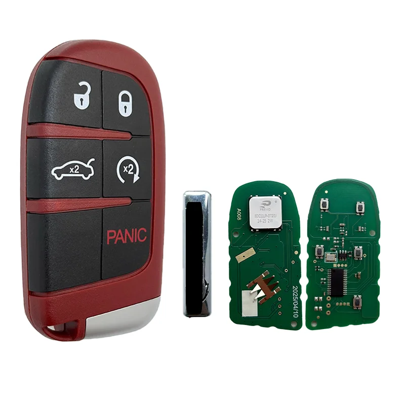 M3N-40821302 5Buttons 433MHz ID46 Chip Smart Key Fob For Dodge Challenger Charger Jeep Grand Cherokee SRT Chrysler 300 2011-2019