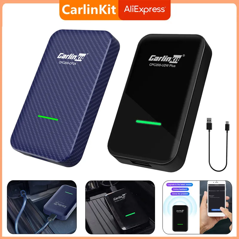 Carlinkit 4.0 sem Fio Android Carplay Carplay Dongle Auto Conectar Compatível com Carplay com Fio Usb Plug And Play