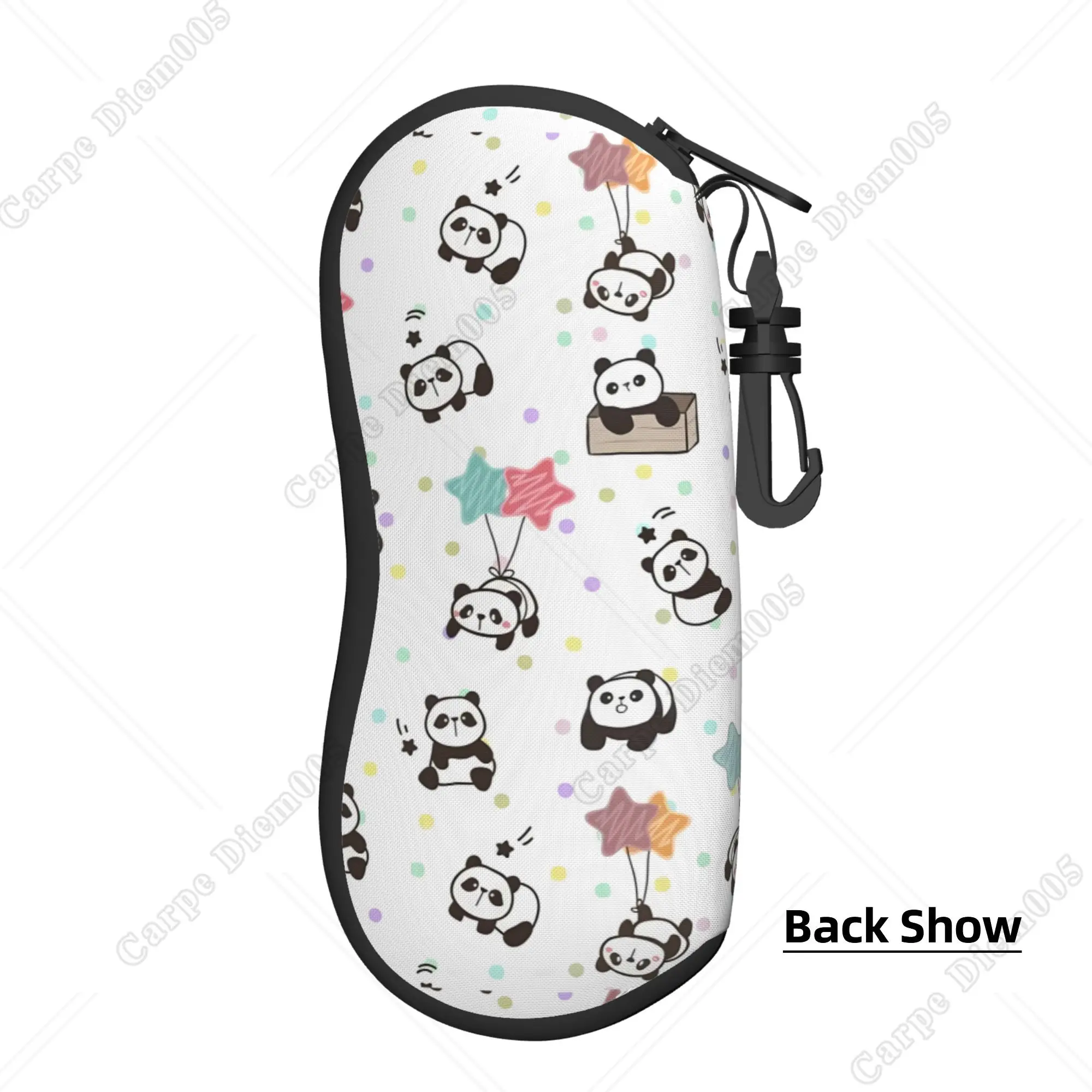 Cartoon Colorful Panda Cute Glasses Bag Sunglasses Pouch Women Sunglasses Case Unisex Eyewear Accessories Print One Size
