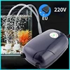 Aquarium Air Pump Fish Tank Mini Compressor Single Double Outlet with Check Valve Tube Aquatic Accessories 220V 3W 5W 3