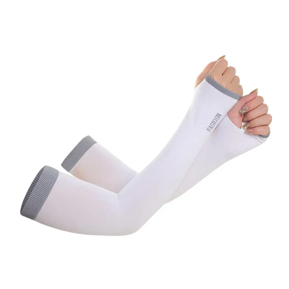 Arm Sleeves Fishing Sleeves 1Pair UV Sun Protection Cooling Ice Silk Unisex Women Men Outdoor Sports For Cycling Running Riding Fishing